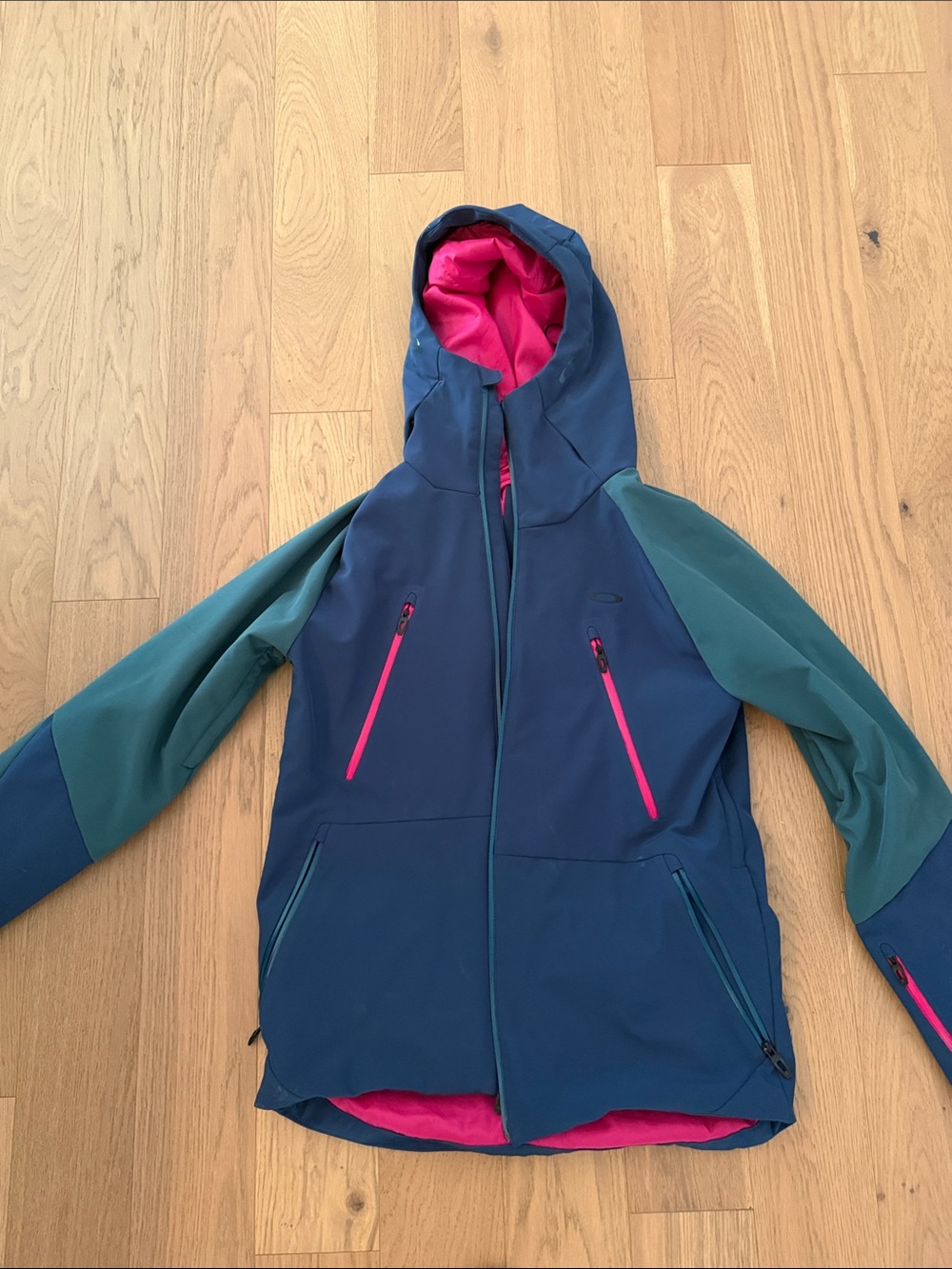 Oakley Blue Jacket with Pink Trim